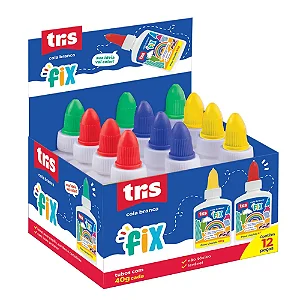 Cola Branca TRIS FIX -  40G -  DISPLAY 12 UND  - TRIS