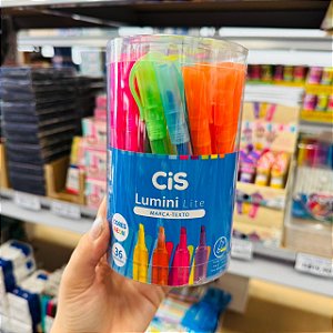 Marca texto CIS LUMINI LITE NEON  - POTE C/36 UND - CIS