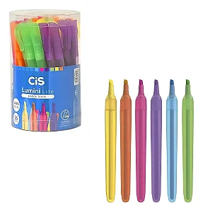 Marca texto CIS LUMINI LITE NEON  - POTE C/36 UND - CIS