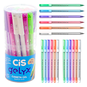 Caneta GELYX 0,8 MM - POTE C/24 PASTEL - CIS