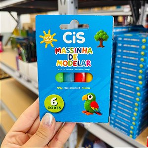 Massinha de modelar -  CX C/6 CORES 90G - CIS