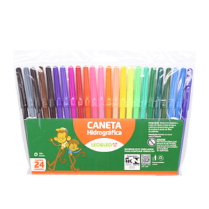 Canetinha Hidrocor 24 CORES - LEO  e LEO