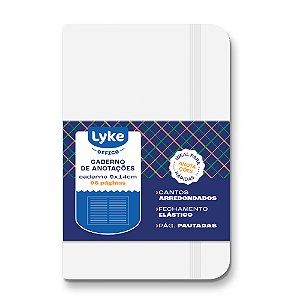 Caderno de anotações Pautado BRANCO  - UNIDADE - LYKE