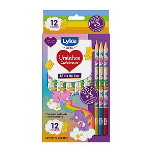 Lápis de cor 12 CORES + 3 CORES EXTRA - LYKE