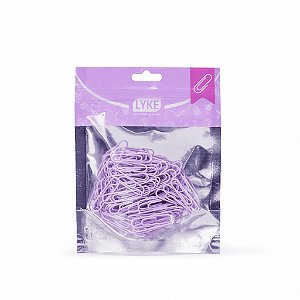 Clips 33MM ROXO PASTEL - 100 PCS - LYKE