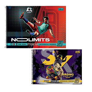 Caderno Espiral  CARTOGRAFIA DO IT! 80F - UNIDADE CAPA SORTIDA - TILIBRA