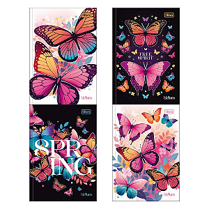 Caderno brochura CD 1/4 BLOOM 80F - UNIDADE CAPA SORTIDA - TILIBRA