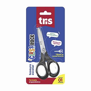 Tesoura CLASS BLACK -  CART 1 UND - TRIS