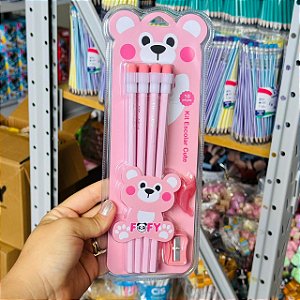 Kit escolar CUTE - BLISTER 10 PEÇAS  - FOFY