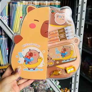 Kit escolar CAPY - BLISTER 07 PEÇAS - FOFY