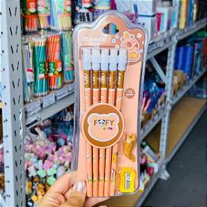 Kit escolar Capivara - BLISTER 12 UND  - FOFY