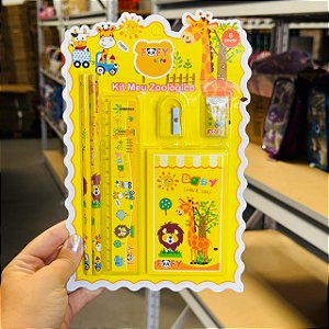 Kit Escolar meu ZOOLOGICO -  6 PECAS - FOFY