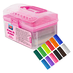 Massa de Modelar 12 CORES 230G - 6 FERRAMENTAS - KAZ