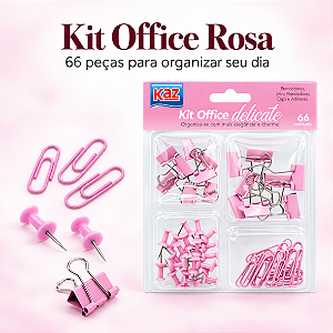 Kit Office ROSA - 66 Peças - KAZ