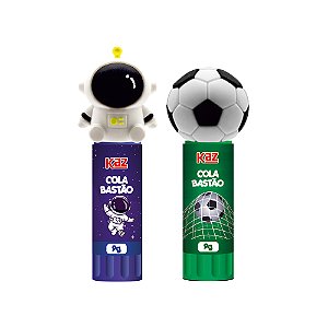 Cola bastão 9G ASTRONAUTA E BOLA - UNIDADE SORTIDA - KAZ