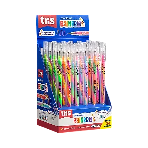 Caneta Gel RAINBOW 1.0 - DISPLAY 24 UND - TRIS