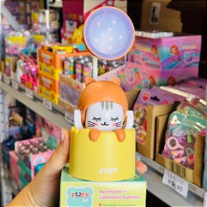 Apontador Luminária GATINHO - UND - FOFY