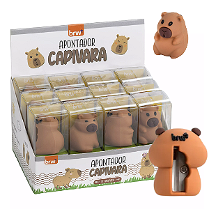 Apontador plástico CAPIVARA - DISPLAY C/ 12UND - BRW