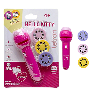 Lanterna Projetora HELLO KITTY BLISTER C/ 1 UND + 3 SLIDES - LETRON