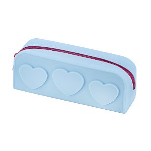 Estojo silicone - 1 ZIPER - S2 - TURQUESA - BRW