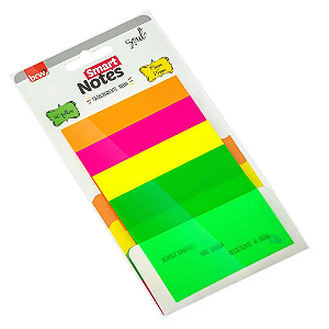 Bloco Smart Notes 76X76MM - TRANSPARENTE NEON - 40FLS - BRW