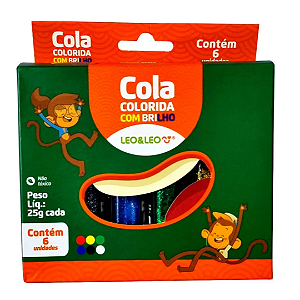 Cola com Glitter  25G -  6 CORES - LEO E LEO