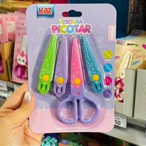 Tesoura Picotar  14CM C\4 LAMINAS - KAZ