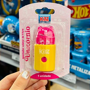 Apontador c\depósito 1 FURO UNICORNIO  - KAZ