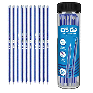 Caneta ESF AZUL  CIS TIK - POTE C/ 24 UND - CIS