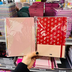 Caderno luxo + 1 Caneta metal - CAPA SORTIDA  -  KAZ