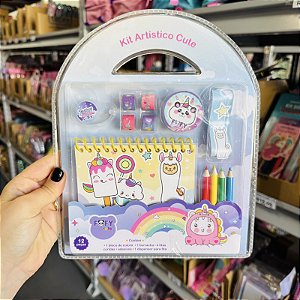 Kit artistico CUTE -  KIT 12 PEÇAS  - FOFY