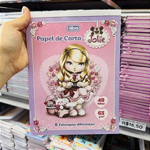 Caderno colado PAPEL CARTA JOLIE  48F - UND - TILIBRA