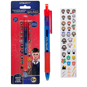 Caneta Esf. Personalizavel HARRY POTTER  0.7 RETRATIL - BLISTER - LEO E LEO