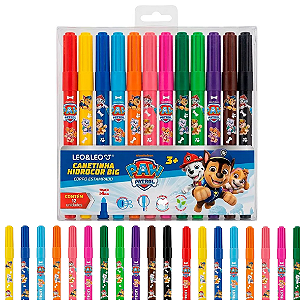 Hidrocor  BIG CORPO ESTAMPADO PATRULHA CANINA  - ESTOJO C/ 12 UND - LEO E LEO
