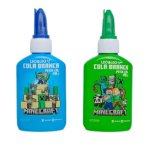 Cola branca Escolar  MINECRAFT 40 G - UNIDADE SORTIDA  - LEO E LEO