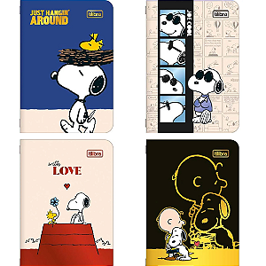 Caderneta Grampeada MINI SNOOPY 32F- UND SORTIDA  - TILIBRA