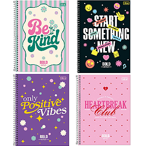 Caderno Universitário  BOLD 1M 80F- UND SORTIDA - TILIBRA