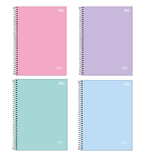 Caderno Universatário ZIP COLORS 10M 160F - UND SORTIDA - TILIBRA