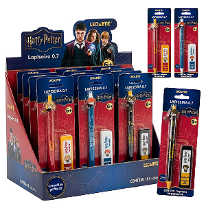 Lapiseira  HARRY POTTER 0.7 C/ REFIL GRAFITE - BLISTER SORTIDO  - LEO E LEO