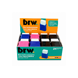Borracha pequena c/capa  - CAIXA 24UND - BRW