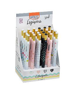Lapiseira 2.0MM ESTAMPADAS - DISPLAY C/ 24 UND - BRW