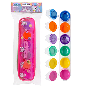 Guache c/ estojo HELLO KITTY  6 CORES 15 ML - LEO E LEO