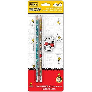 Kit Escolar SNOOPY- BLISTER 3 PEÇAS - TILIBRA