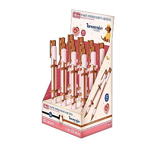 Caneta  0.7MM BROWNIE DOG - DISPLAY 12 UND - TILIBRA