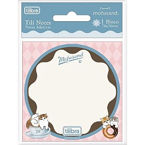 Bloco TiliNotes  MOFUSAND 76X76MM - BLISTER 1 UND - TILIBRA