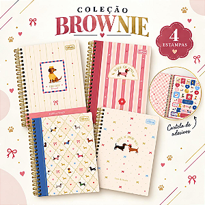 Caderno ESP  1/4 BROWNIE 80F  - UND SORTIDA - TILIBRA