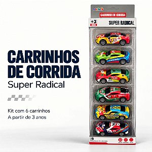 Brinquedo CARRINHO C/6 FRICÇÃO - DUTE