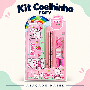 KIT COELHINHO COM 06 PEÇAS - FOFY
