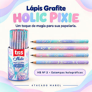 Lápis Grafite HOLIC PIXIE - 48 UND - TRIS