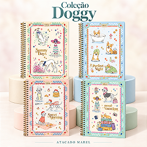 Caderno Universitário DOGGY 10M 160F - UND SORTIDA - TILIBRA